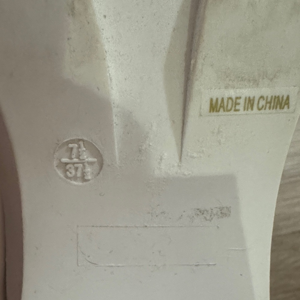 Lulu’s White Lace-Up Chunky Heel Combat Boots - Women's S 7.5 - Picture 6 of 6